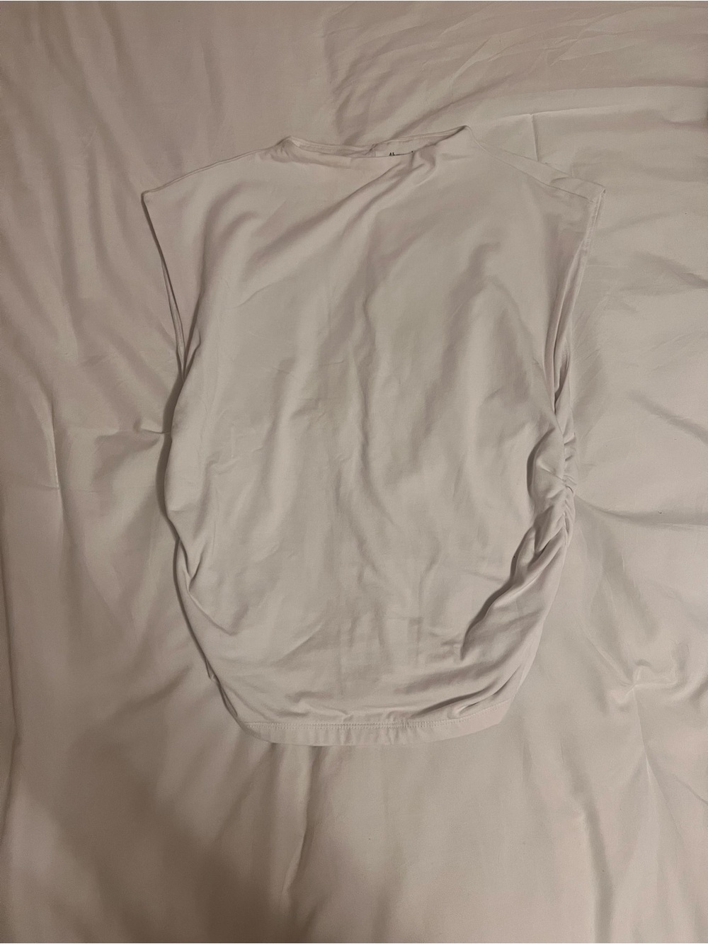 abercrombie & fitch white high neck top